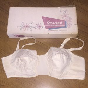 34c bullet cone vintage pin-up bra Garcrest cotton